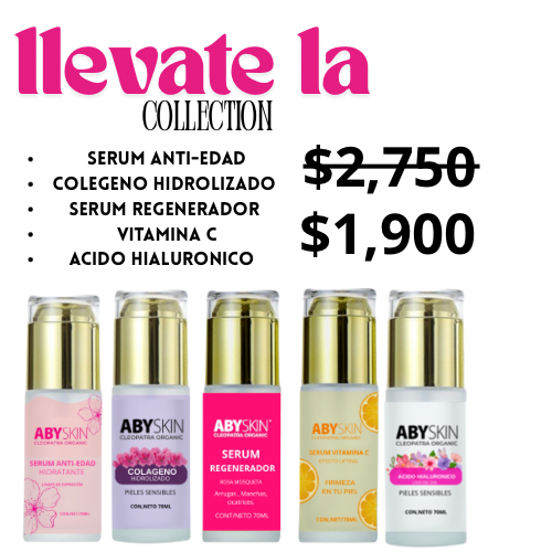 Mini pack de colección de cada uno de nuestros serum paquete de 5
