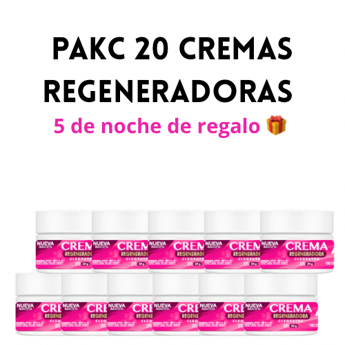 Paquete de 20 cremas, precio mayorista